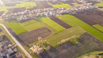 AERIAL VIEW FIELDS ENGLAND 1