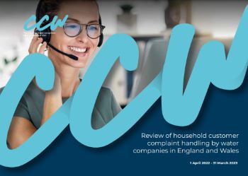 CCW ANNUAL REPORT ON HOUSEHOLDS COMPLAINTS HANDLING BY WATER COMPANIES