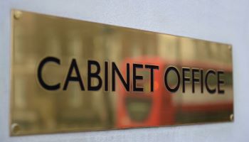 Cabinet Office nameplate