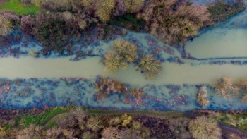 Drone footage river