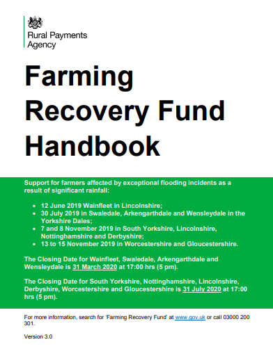 FARMING RECOVERY FUND HANDBOOK