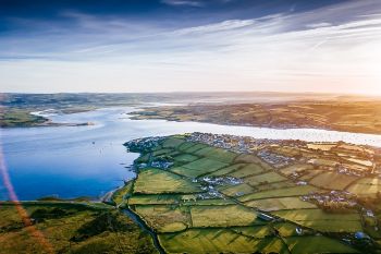 FIELDS LAND HOUSES WATER