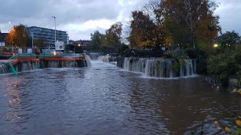 FLOODING ROTHERHAM TOWN CENTRE NOV 2019 1