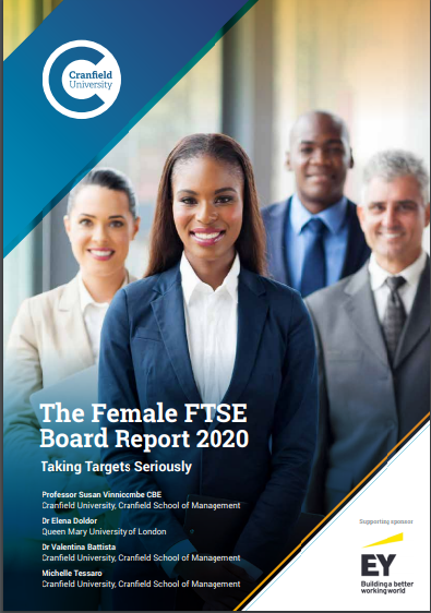 FTSE FEMALE BOARD REPRESENTATION 2020