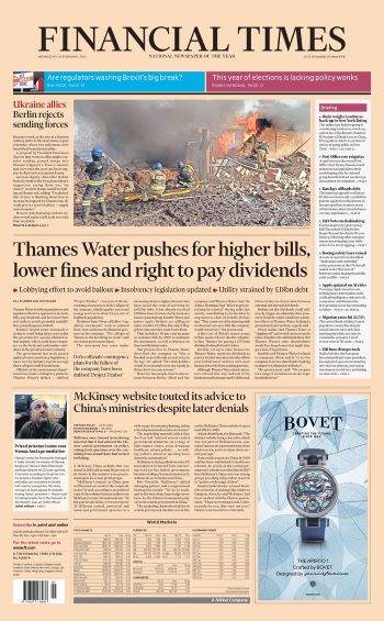FT FRONT PAGE WED 28 FEB 2024