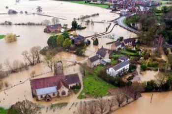 Flooding in SevernStoke Feb 2020 1
