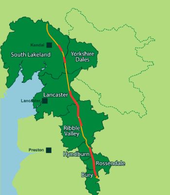 HAWESWATER VIADUCT - PIPELINE SECTIONS TO BE REPLACED