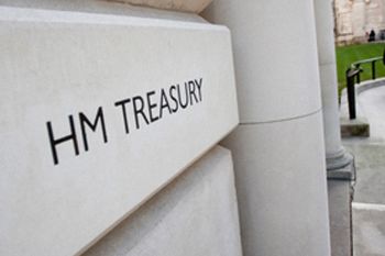HM Treasury address plate