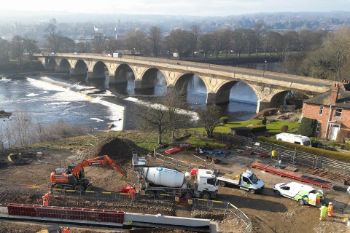 Hexham flood defences 1