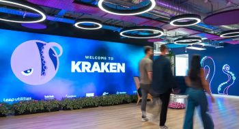 KRAKEN LOGO OFFICE ENTRANCE