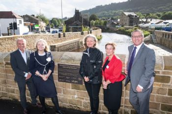 Mytholmroyd flood defences official opening