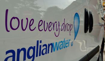 ANGLIAN WATER LOVE EVERY DROP VAN SIGNAGE
