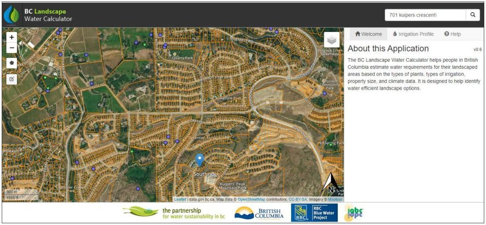 BC LANDSCAPE WATER CALCULATOR
