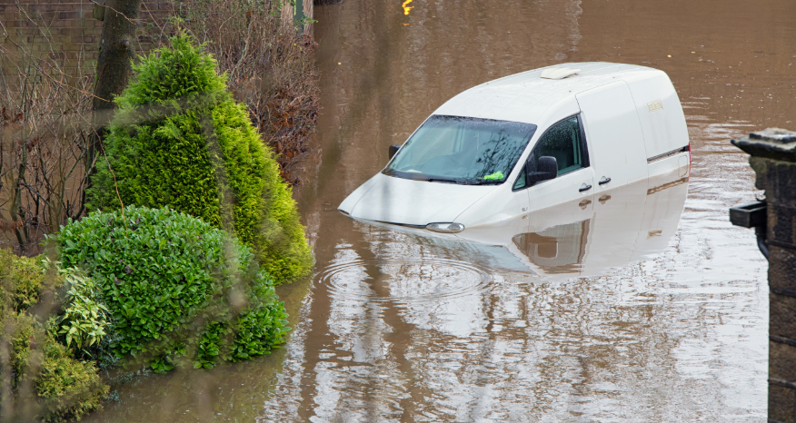 FLOOD WATER SUBMERGED CAR