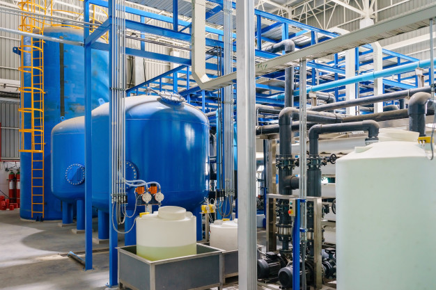 water-treatment metal-pipes-valves