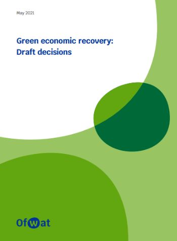 OFWAT - Green economic recovery draft decisions