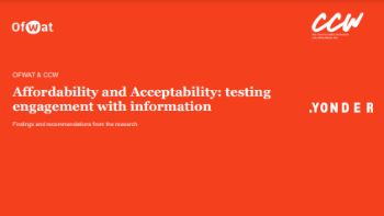 OFWAT CCW PR24 AFFORDABILITY RESEARCH JAN 2023
