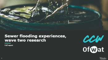 OFWAT CCW WAVE 2 SEWER FLOODING REPORT NOV 2024
