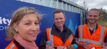 PHOSPHATE TRIAL WESSEX WATER FIVEHEAD WWTW VISIT BY REBECCA POW MP