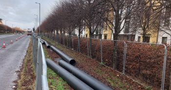 Pipeline large for temporary use