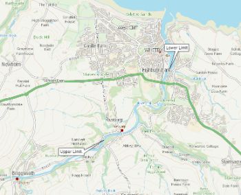 RIVER Esk map for byelaws 1