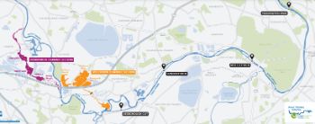 RIVER THAMES SCHEME ROUTE MAP