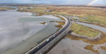 SCOTTISH WATER AERIAL VIEW Benbecula island