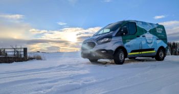 SCOTTISH WATER GENERIC VAN IN SNOW