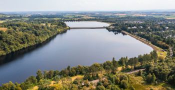 Scottish Water  Milngavie Reservoirs Aerial Shot
