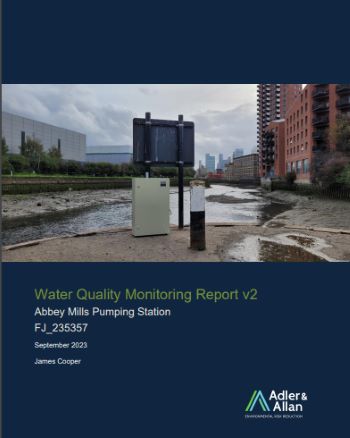 THAMES WATER ABBEY MILLS PUMPING STATION WATER QUALITY REPORT