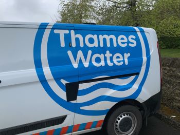 THAMES WATER LOGO ON VAN