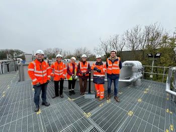 Thames Water visitors at Benson STW