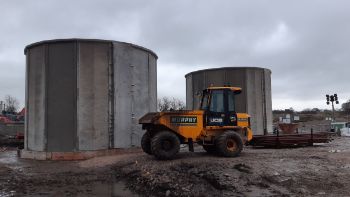 UNITED UTILITIES CONSTRUCTION OF NEW WWTW IN RIBBLE VALLEY APRIL 2023