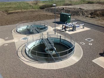 WCS EE conical tanks in situ Airth Scotland