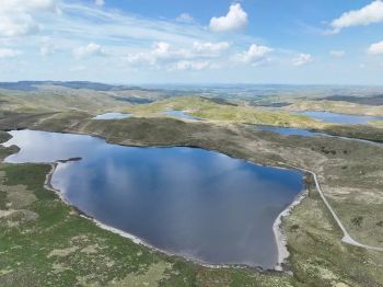 WELSH WATER Teifi Pools Reservoirs aeirial view June 25