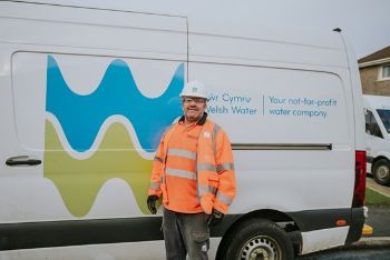 WELSH WATER VAN  EMPLOYEE 1