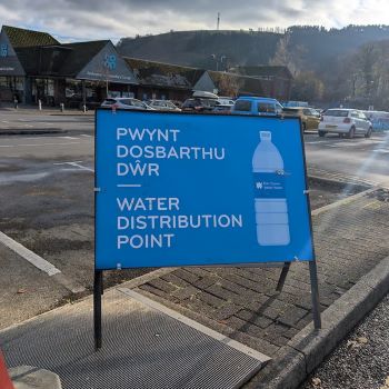 WELSH WATER Water Distribution Point Treorchy