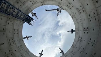 YORKSHIRE WATER AERIAL view storage tank