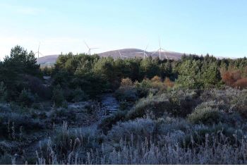 YORKSHIRE WATER Strathrory wind farm - artist impression