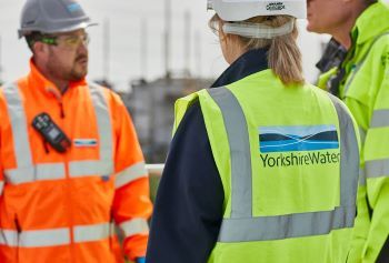 Yorkshire Water generic - colleagues helmets  high vis