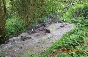sewage discharge into watercourse  1